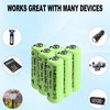 Zsolarigt 10 Pcs 2/3AAA NIMH Battery 1.2V 600mAh Rechargeable Battery