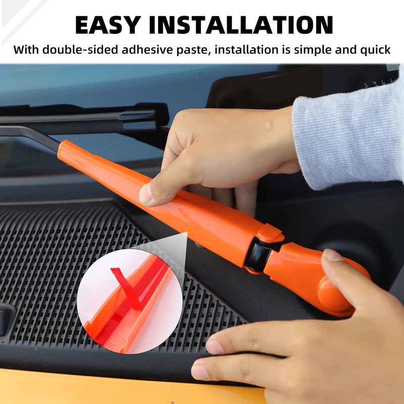 SQQP Front Window Windshield Wiper Arm & Blade Decoration Cover