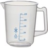 TRUSCO HPB-250 Polypropylene Blue Scale Beaker, 8.5 fl oz (250