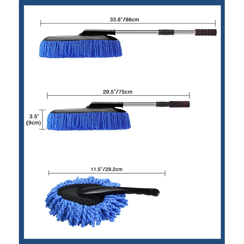 YeewayVeh Car Duster Kit, 2 PACK Car Dust Brush Set
