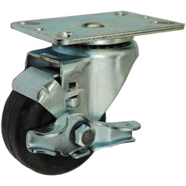 3” Bakery Rack Oven Casters, Handles temperatures up to 475°F Continuous & 550 °F Intermittent, Set of 4 (All Brakes)