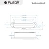FLEOR Ceramic Hot Rail Single Coil Sized Humbucker Pickup Middle