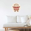 Extra Large 460mm 'Cute Christmas Hedgehog' Permanent Sticker Decal for