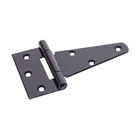 2 x T-Hinge / Cross Hangers 100 mm Fire Dip Galvanised Black Powder Coated