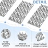 60 Pack 4"x2" Pronged Truss Plates with 8mm Nail Teeth,