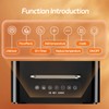 Electric Fireplace Heater,1500W Portable Electric Space Heater with Realistic 3D