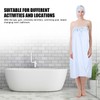 Bath Towel Wrap Coral Fleece Spa Women Adjustable Shower Wrap