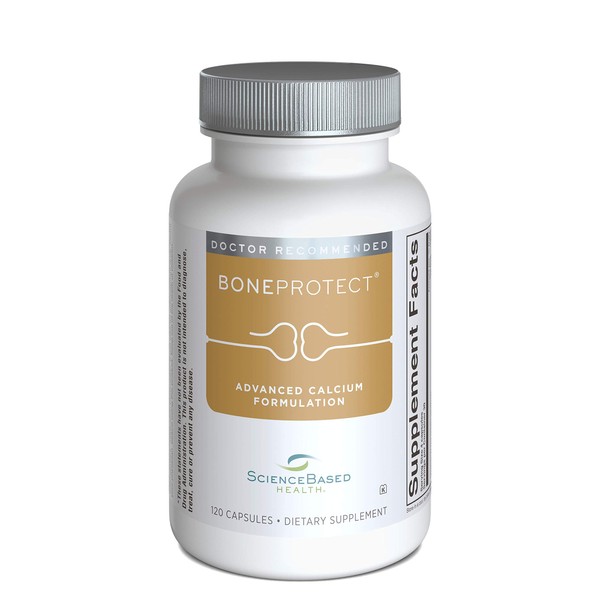 BoneProtect - Advanced Calcium Supplement for Bone Health - 800 Mg. Calcium, Vitamin D, Vitamin K, Soy Isoflavones, Hesperidin, Green Tea Extract - 120 Capsules