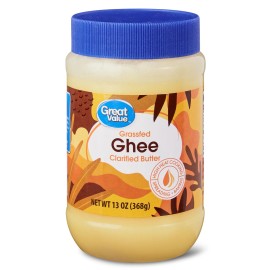 Unbranded Great Value Grassfed Ghee Clarified Butter Jar, 13oz Full