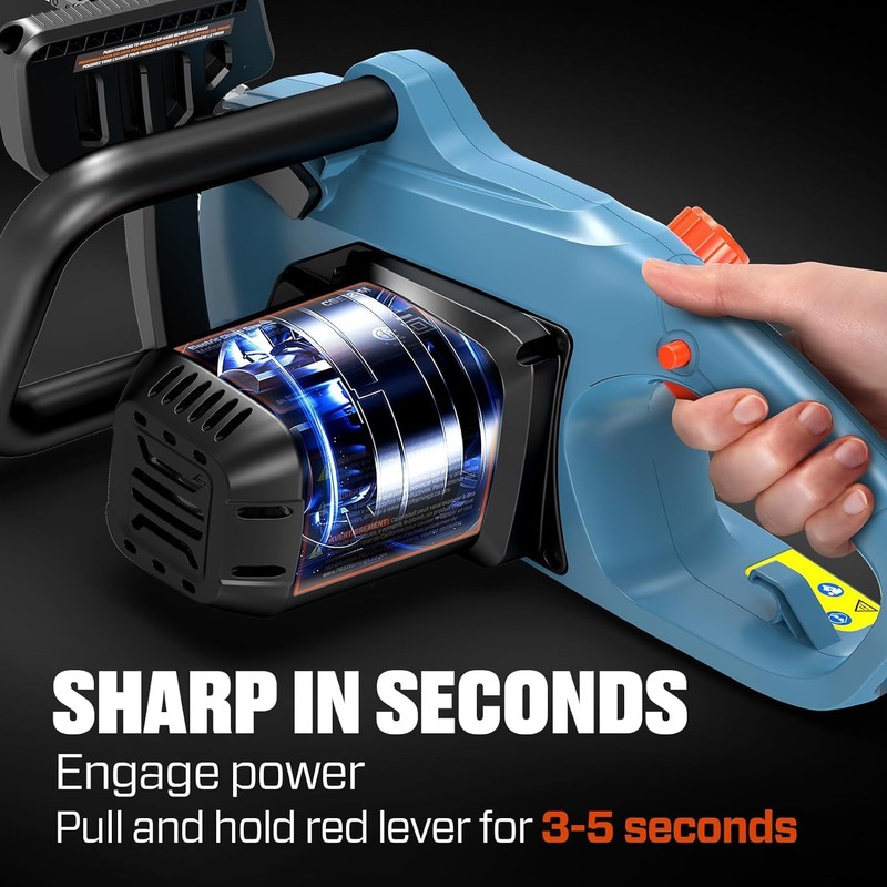 SENIX Electric Chainsaw, 18" Corded Chainsaw,15 Amp Chain Saw for