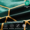 Freyamy Bed Linen 200 x 200 cm Green Geometric Checked