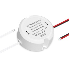 HNCY LED Transformer 24 V 60 W 2.5 A, Mini Round LED Power Supply Transformer 230 V to 24 V, AC to DC Switch Low Voltage Transformer, No Flicker, No Noise, IP66, 24 V Power Supply Constant Voltage for