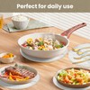 Ceramic 8" Trivets - Marble Style Heat Resistant Hot Pads,