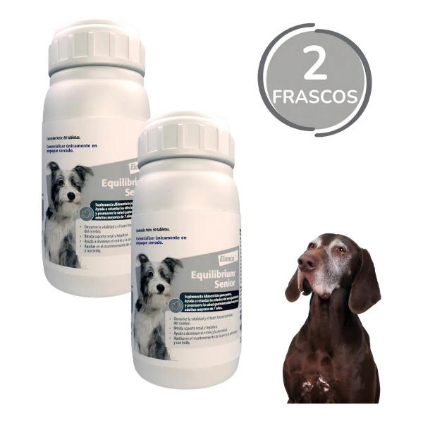 Elanco Equilibrium Para Perro Senior 60tab Pack De 2 Frascos