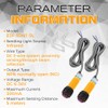 Teengse 1 Pair M18 Photoelectric Sensor E3F-5DN1-5L, Infrared Through-Beam/Reflective Switch,
