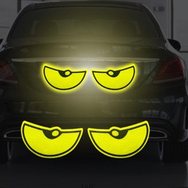 Reflect Stickers | Motorcycles Reflector,Car Stickers Eye Night Safety Driving Reflective Cute Caution Decal for Bumpers Window