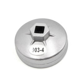 A ABSOPRO 73mm Inner Dia 14 Flute Oil Filter Cap Wrench Socket Removal Tool for Auto Car Item Replacement