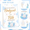 Aisharery Bibs Bodysuits Baby Shower Game Sign Set Newborn Onesies