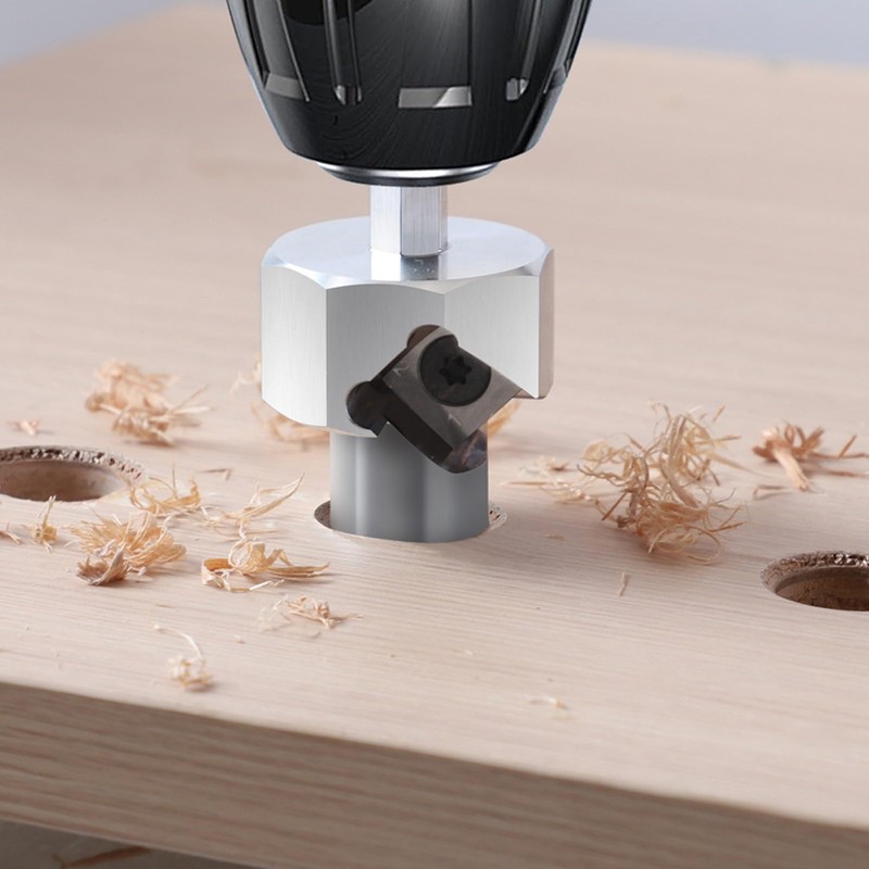 Vertical Hole Locator, Woodworking Chamfer Reamer Tool, Dog Hole Chamfer