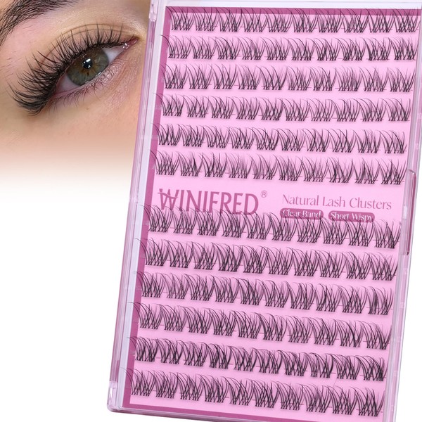 Winifred Natural Lash Clusters 10-12mm Short Eyelash Clusters Wispy Lashes
