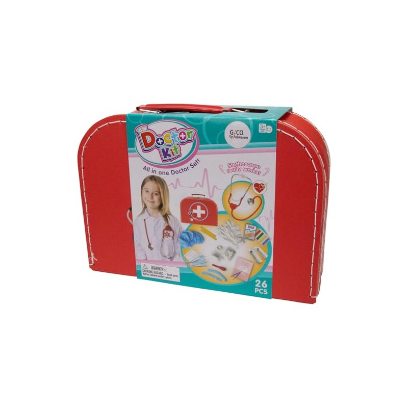 37352 Children's Doctor's Case 26-Piece Set with Many Accessories and