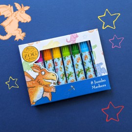 Robert Frederick Set of 8 Jumbo Marker Pens for Children Zog Design – Perfect for Ages 3 Years Upward