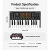 Synido USB C MIDI Keyboard Controller 25 Keys with 8