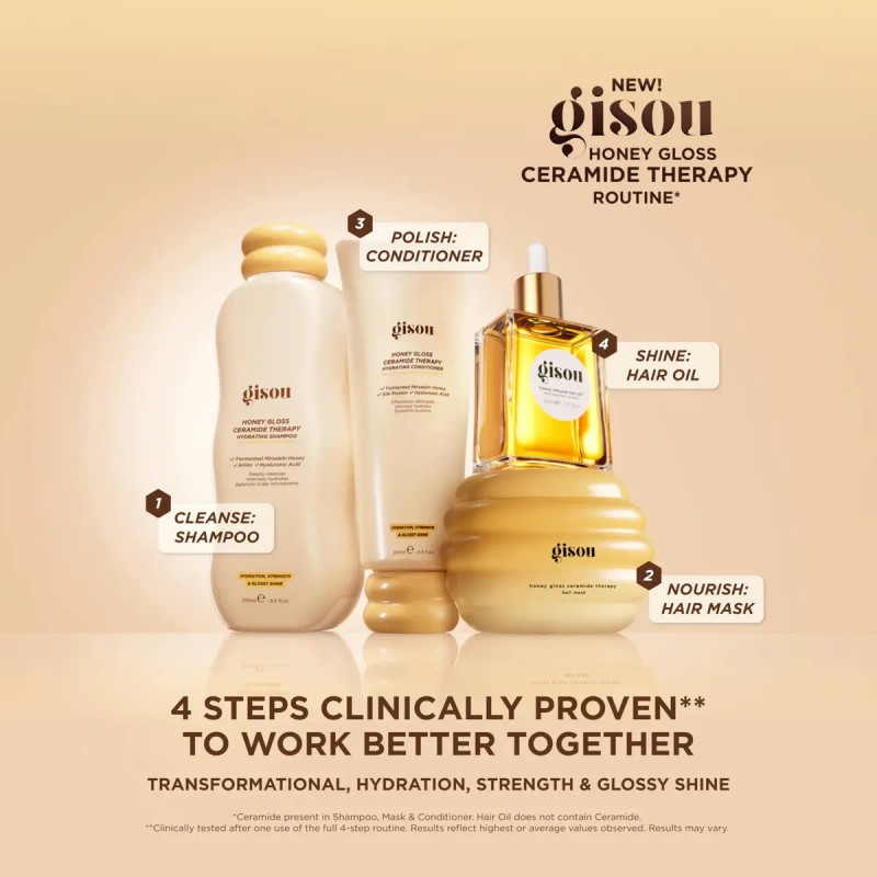 Acondicionador Gisou Honey Gloss Cabello Suave Brilla