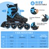 SUPER YOUNGSTER Adjustable Inline Skates for Boys Girls Ages 4-12