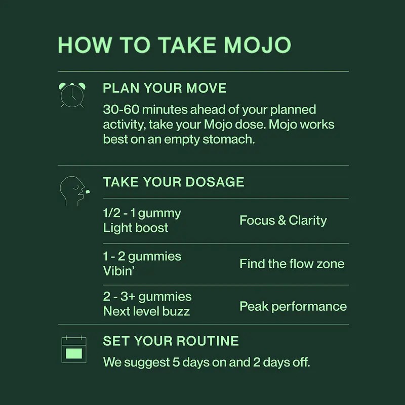 MOJO Brain Boost Gummies | Energy, Focus & Clarity Supplement