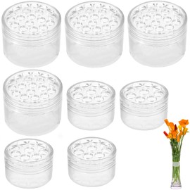 HO-SFSM 8 Pieces Transparent Spiral Handle Holder for Flowers, Spiral Ikebana Handle Holder, Hanataba Flower Holder for Flowers, DIY Flower Arrangement, Stem Holder