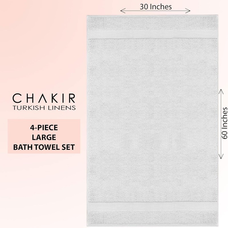 Chakir Turkish Linens 100% Cotton Premium Turkish Towels for Bathroom