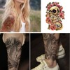 EROSPA® Temporary Tattoo Sheet - Skull / Skull / Clock