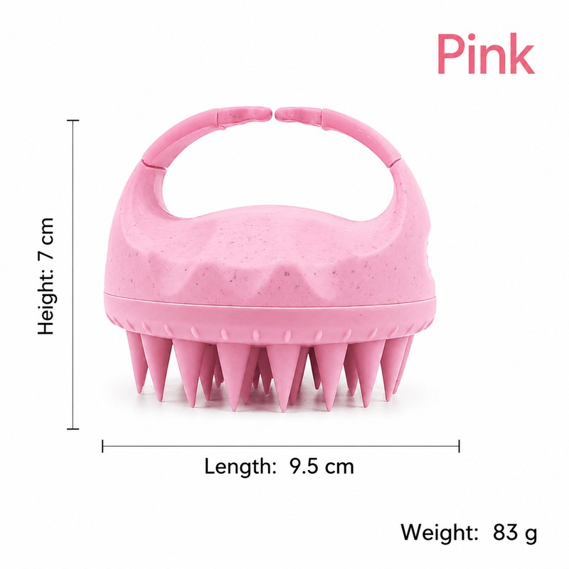 Silicone Scalp Massage Brush for Hair Washing – Soft Cleansing