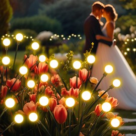 NBQQ Solar Garden Lights,Solar Firefly Lights,10 Pack 60 Heads Solar Lights Outdoor Waterproof,Sway by Wind, Decor for Yard Patio Pathway Lawn, Gardening Gifts for Women Christmas Decoration