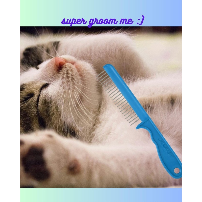 Untangler Super-Groom Combs with Smooth Rotating Teeth for Painless Mat