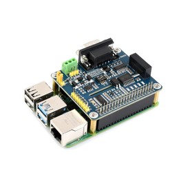 Waveshare Isolated RS485 RS232 Expansion HAT for Raspberry Pi SPI Control Onboard Protection Circuits