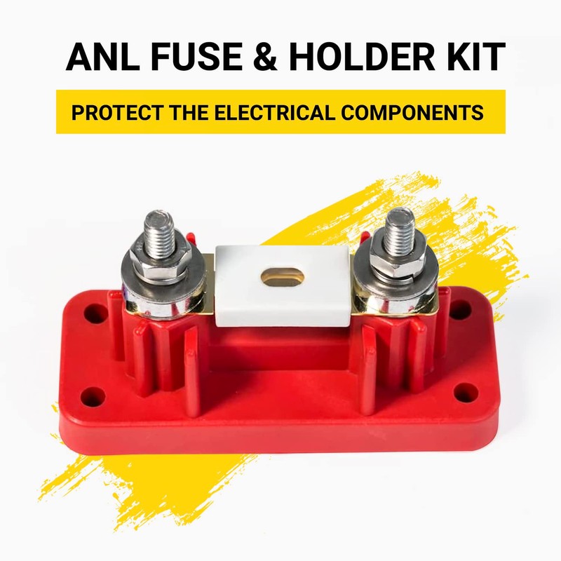 Spartan Power Large ANL Fuse Holder Red