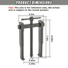 DUSCOKE 2 Jaw Gear Puller - 8" Carbon Steel Two