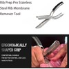 Rib Membrane Removal Tool, Rib Prep Tool, Stainless Steel Rib