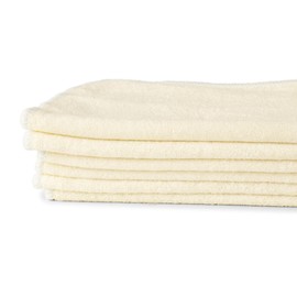 6-Pack Organic Bamboo Baby Wash Cloths - Ultra Soft Baby Face Washer, Newborn Bath Essential, Gentle Towel for Sensitive Skin - Super Absorbent Baby Washcloth for Everyday Use By Zoe Sage (Cape Honey)