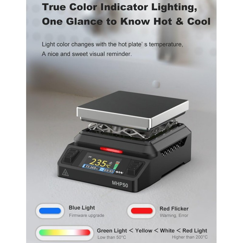 Aluminium Mini Heating Hot Plate Preheater Station MHP50-A5