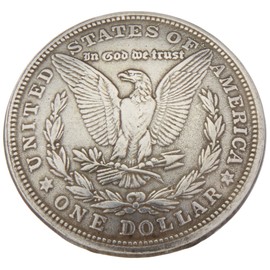 Tandy Leder Factory Concho Silber mit Schraubverschluss 1.375-inchmorgan Dollar, andere, Mehrfarbig