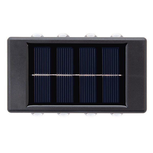 GardenKraft 11179 2-Pack Solar Wall Lights/Energy Efficient Fence Lights/Durable &