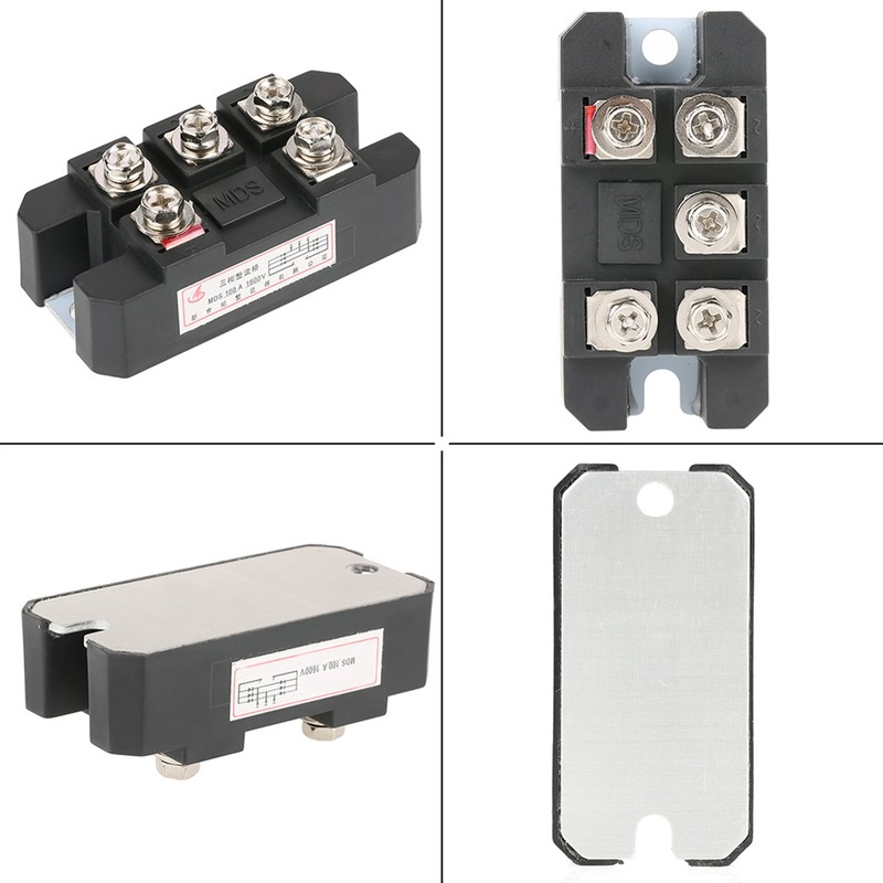 1pc MDS100A Black Three Phase Diode Bridge Rectifier 100A Amp