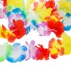 TOODOO Elastic Hawaiian Hula Grass Skirt with Flower Costume Set
