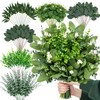 125 Pcs 6 Kinds Mixed Artificial Eucalyptus Stems