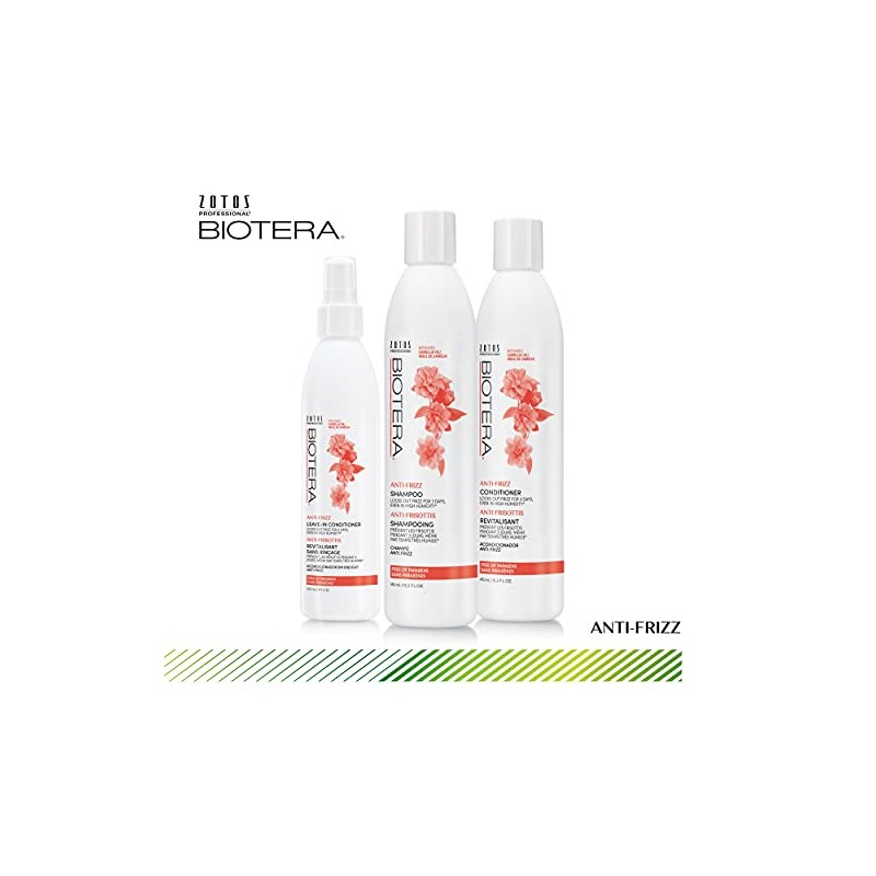 Biotera Anti-Frizz Intense Smoothing Conditioner, with Camellia Oil, Paraben-Free, 15.2-Ounce