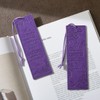 2 Pcs Christian Leather Bookmarks for Women, Purple Christian Gifts