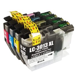 INK4WORK Compatible Ink Cartridge Replacement for LC3013 LC-3013 XL LC3011 for use with MFC-J491DW MFC-J497DW MFC-J690DW MFC-J895DW (4-Pack)